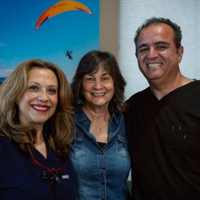 Annette with Dr. Ahani and Dr. Vafi