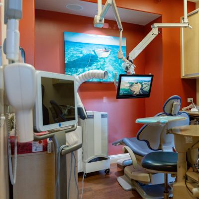 Digital X-Ray equipment showing modern dental imaging technology